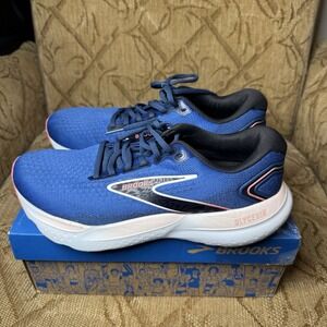 Brooks Glycerin GTS 21 Womens Size 10 WIDE Blue Athletic Running Shoes Sneaker